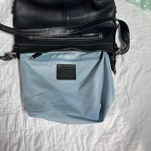 Coach Soho Shoulder Bag Black Pebbled Leather Hobo Bag new edge coat - Picture 11 of 16